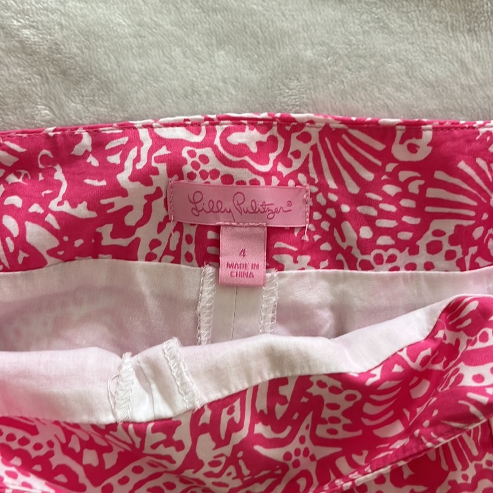 Lilly Pulitzer Pink Patterned Skort - image 3